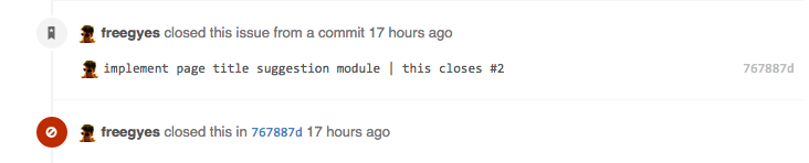 close issue