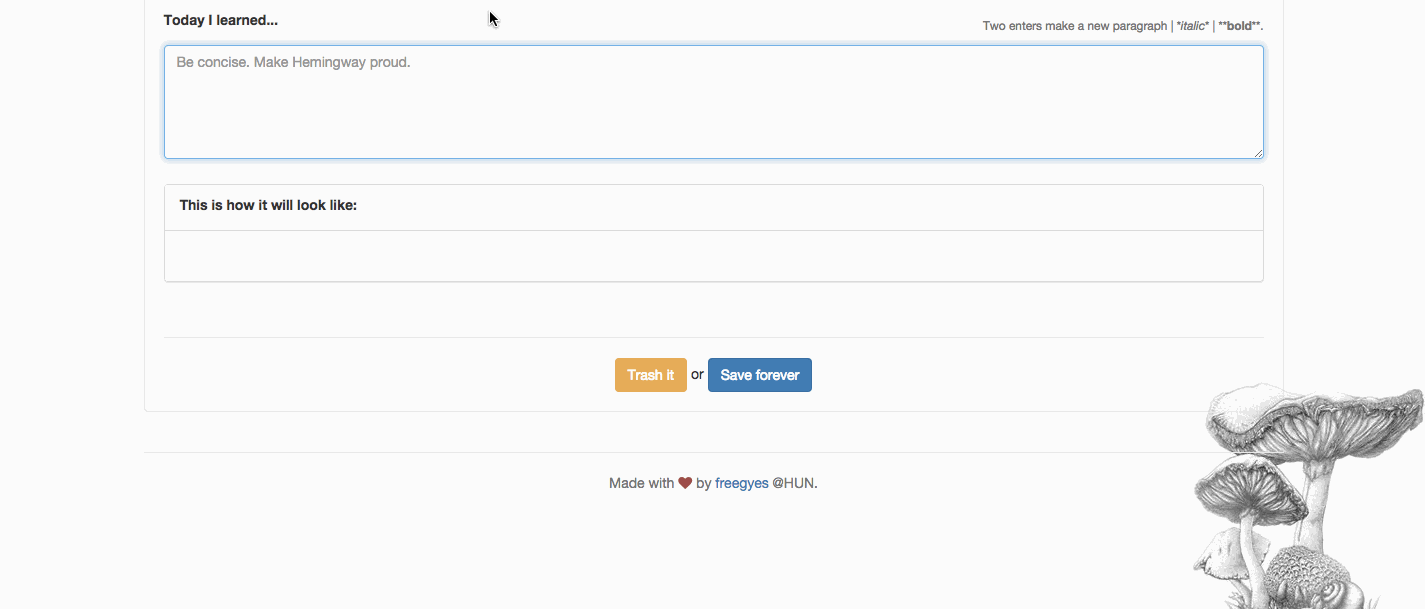 example screencast